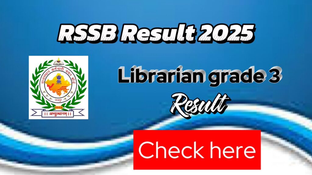 Rajasthan RSSB Librarian Grade Third