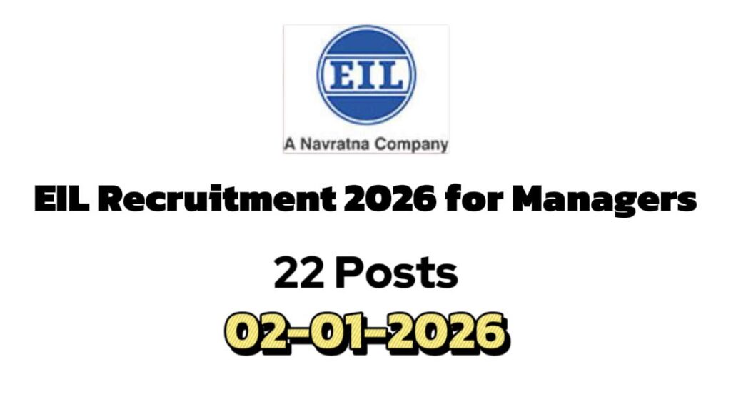 Engineers India Limited Recruitment 2025 Now Apply Online