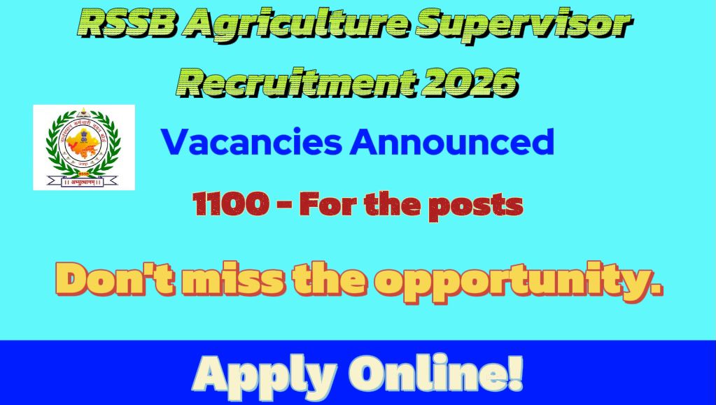 RSSB Agriculture Supervisor