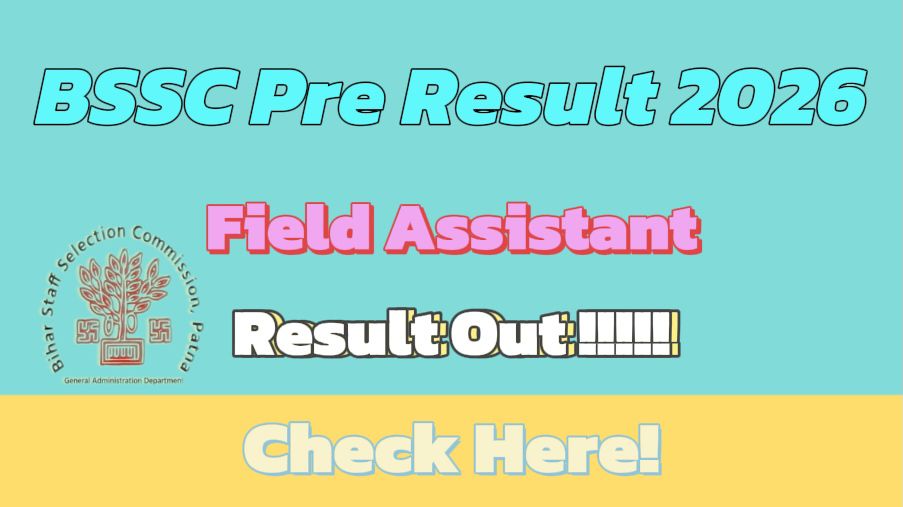 Bihar BSSC Field Assistant  
