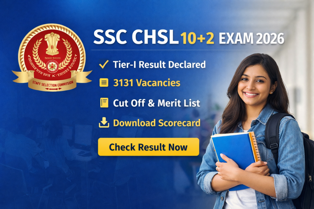 SSC CHSL Result Released 2026 10+2 Tier-I Download 
